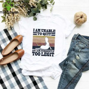 Yoga unicorn i am unable to quit as i am currently too legit vintage shirt