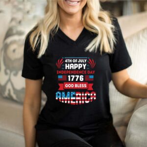 4th Of July Happy Independence Day 1776 God Bless America Flag Shirts