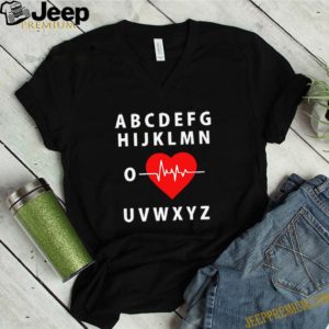 A B C D E F G H Love Heart Heartbeat Shirt