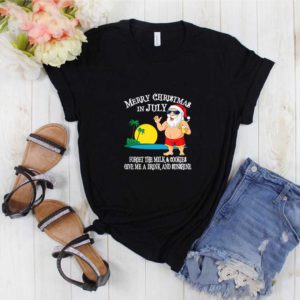 Christmas In July Pool Party Santa Men Women Vacation Gift T-Shirt