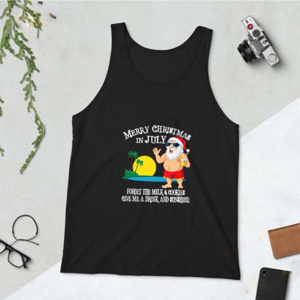 Christmas In July Pool Party Santa Men Women Vacation Gift T-Shirt