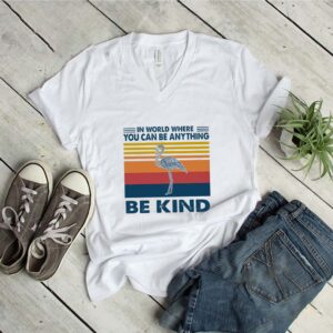 Flamingo In World Where You Can Be Anything Be Kind Vintage shirt