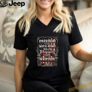 Freedom has a nice ring to it and a boit of recoil american flag shirt