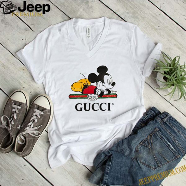 GUCCI x DISNEY Cotton Mickey Mouse Print Over-Sized T-S