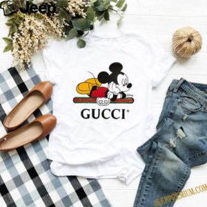 GUCCI x DISNEY Cotton Mickey Mouse Print Over-Sized T-S