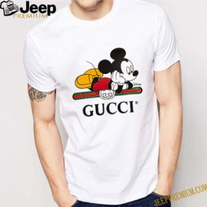 GUCCI x DISNEY Cotton Mickey Mouse Print Over-Sized T-Shirts