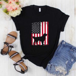 Golden retriever 4th of July Patriotic American USA Flag T-