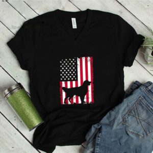 Golden retriever 4th of July Patriotic American USA Flag T-