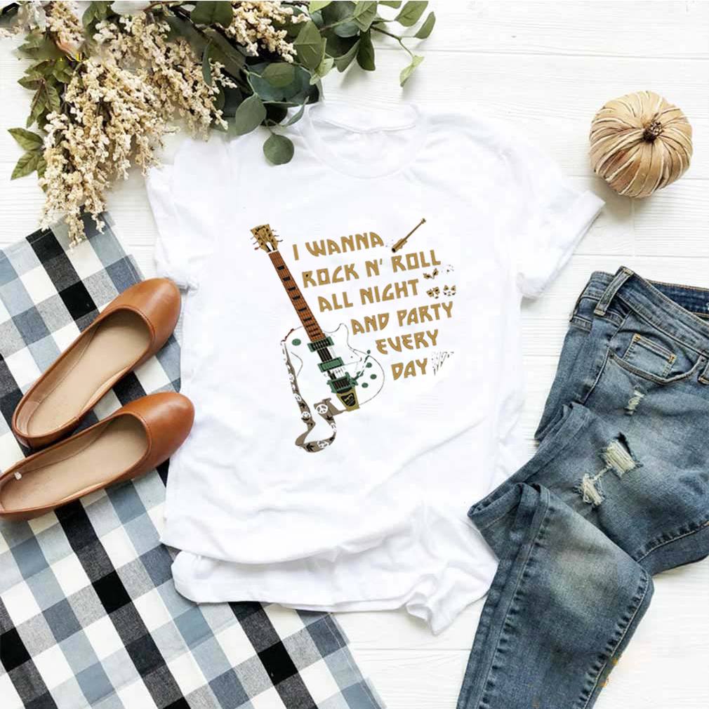 Guitar I Wanna Rock N’ Roll All Right And Party Every Day shirt 10 Guitar I Wanna Rock N’ Roll All Right And Party Every Day