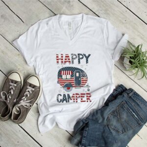 Happy Camper American flag shirt