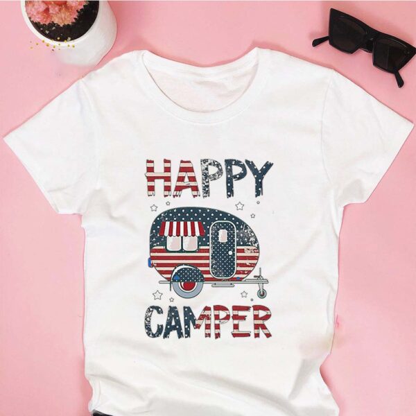 Happy Camper American flag