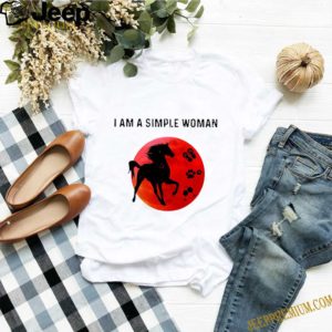 I Am A Simple Woman Horses Blood Moon