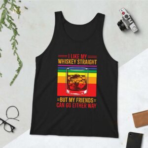 I Like My Whiskey Straight But My Friends Can Go Either Way LGBT Gay Pride T-Shirt – V-Neck