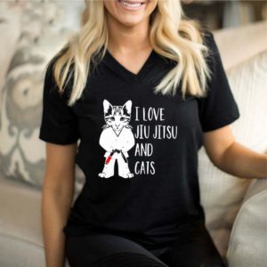 I Love Jiu Jitsu And Cats Shirt