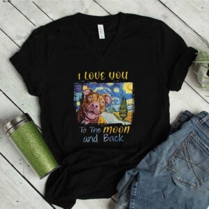 I Love You To The Moon And Back Rottweiler Dog shirt