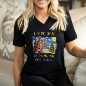 I Love You To The Moon And Back Rottweiler Dog shirt