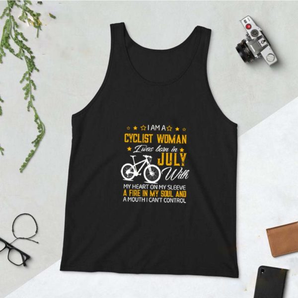 I am a CYCLIST WOMAN and born in July T-