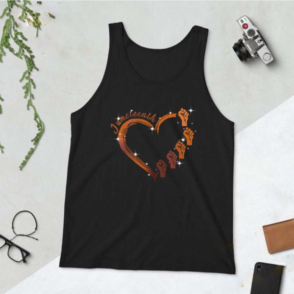 Juneteenth heart love shirt