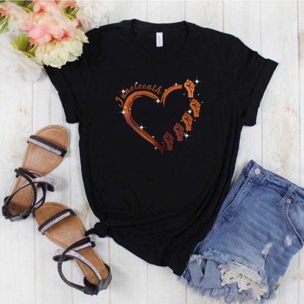 Juneteenth heart love shirt
