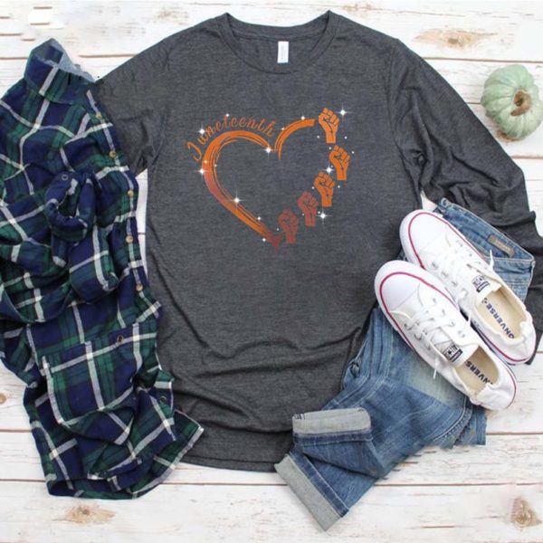 Juneteenth heart love shirt