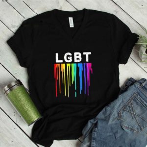 LGBT flowing paint watercolor shirt