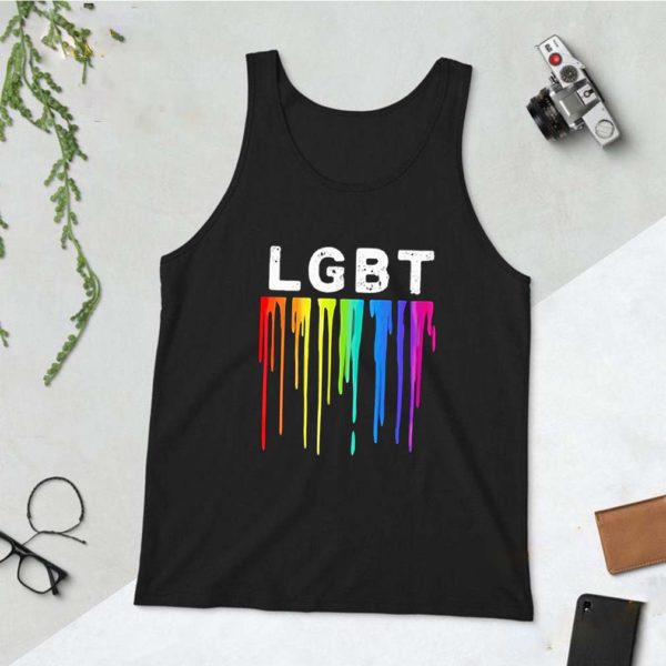 LGBT flowing paint watercolor shirt
