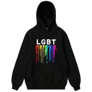 LGBT flowing paint watercolor