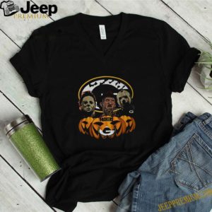 Michael Myers Jason Voorhees And  Vreddy Krueger Green Bay Packers Halloween Shirt