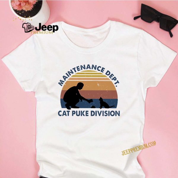 Maintenance dept cat puke division vintage