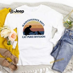 Maintenance dept cat puke division vintage