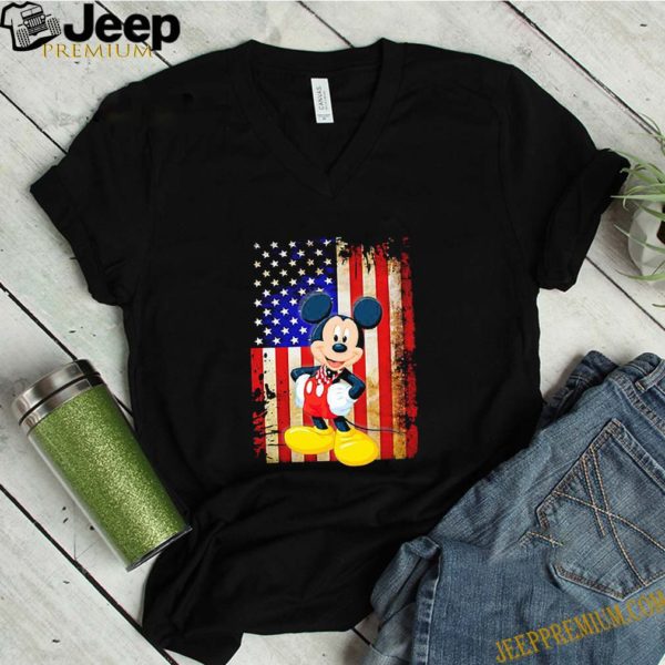 Mickey Mouse mashup American Flag 4th Of July Independence Day shirt