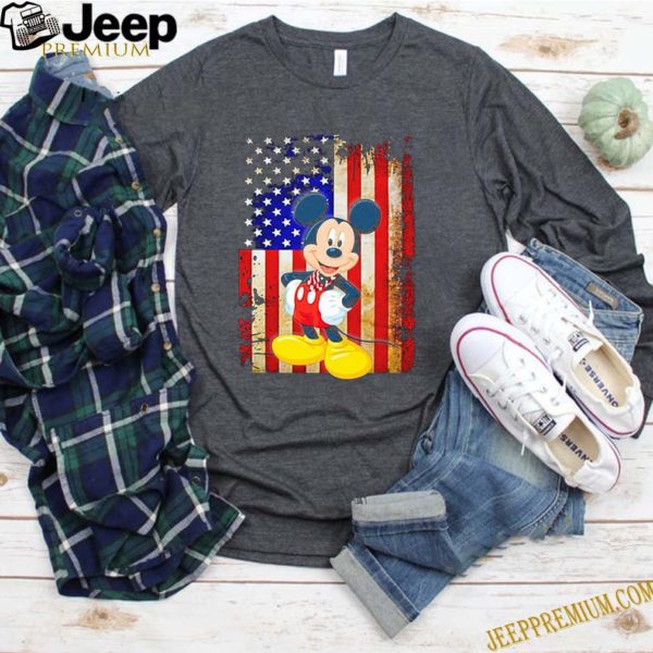 Mickey Mouse mashup American Flag 4th Of July Independence Day shirt