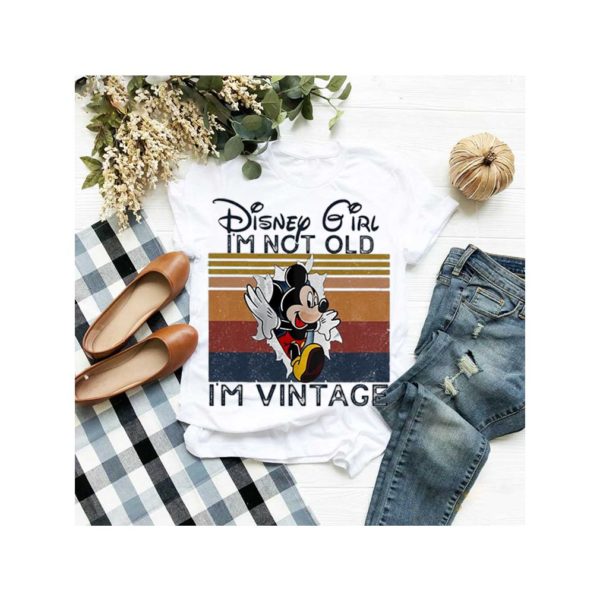 Mickey mouse Disney girl i’m not old i’m vintage