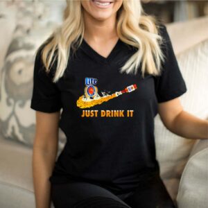 Miller Lite just drink it Nike shirt