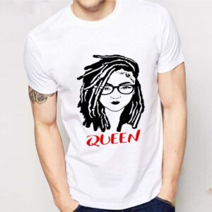 Queen Black Red Wearing Glasses shirt