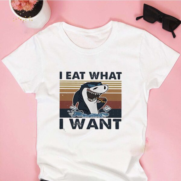 Shark i eat what i want pizza vintage