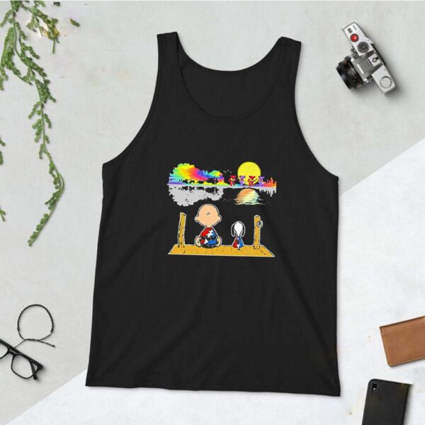 Snoopy And Charlie Brown Grateful Dead Guitar Lake LGBT