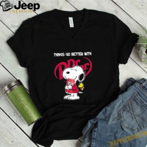 Snoopy And Woodstock Things Go Better With Dr. Pepper Logo shirt