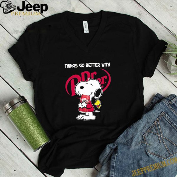 Snoopy And Woodstock Things Go Better With Dr. Pepper Logo