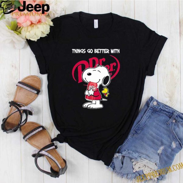 Snoopy And Woodstock Things Go Better With Dr. Pepper Logo