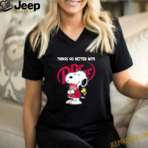 Snoopy And Woodstock Things Go Better With Dr. Pepper Logo shirt