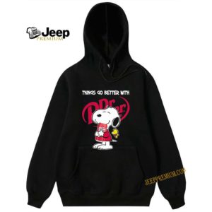 Snoopy And Woodstock Things Go Better With Dr. Pepper Logo