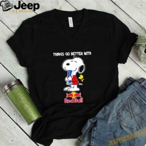 Snoopy And Woodstock Things Go Better With Red Bull Logo shirts