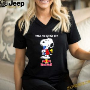 Snoopy And Woodstock Things Go Better With Red Bull Logo shirts