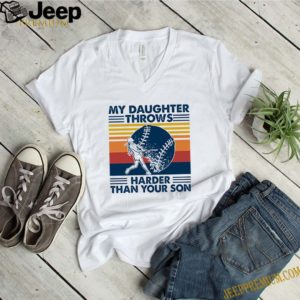 Softball my daughter harder than your son vintage shirt