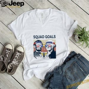 Squad Goals George Washington And Abraham Lincoln American Flag shirt