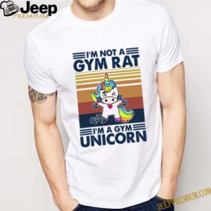 Unicorn I’m Not A Gym Rat I’m A Gym Unicorn Vintage Shirt