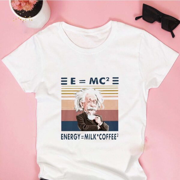 Vintage Albert Einstein Emc2 Energy Milk Coffee hoodie, sweater, longsleeve, shirt v-neck, t-shirt
