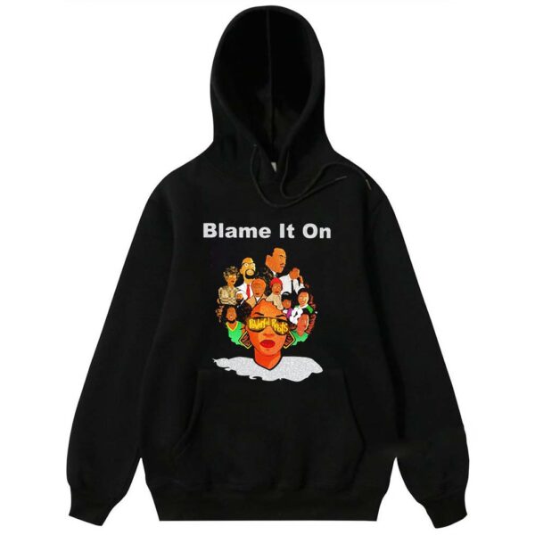 Black woman blame it on powerful roots shirt