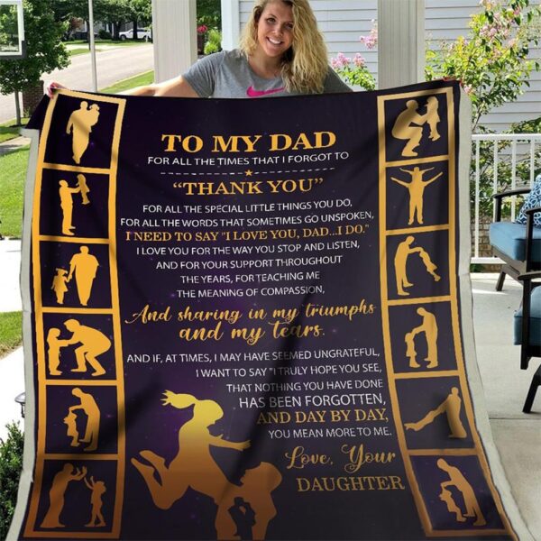 Dad daughter blanket blanket for dad Copy 2